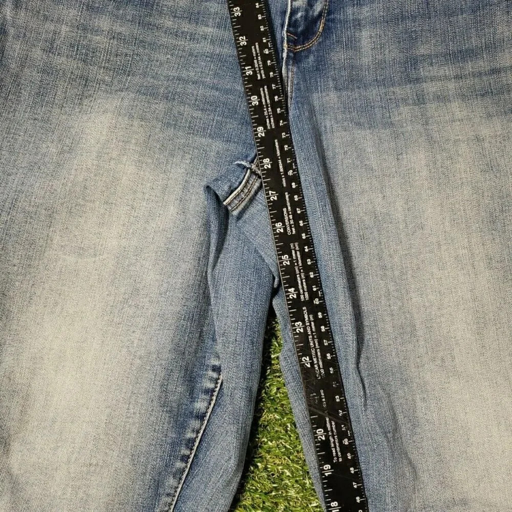 Maurices Womens sz XL Reg Jeans Mid Rise Dark Wash Faded Denim Skinny - Picture 7 of 9